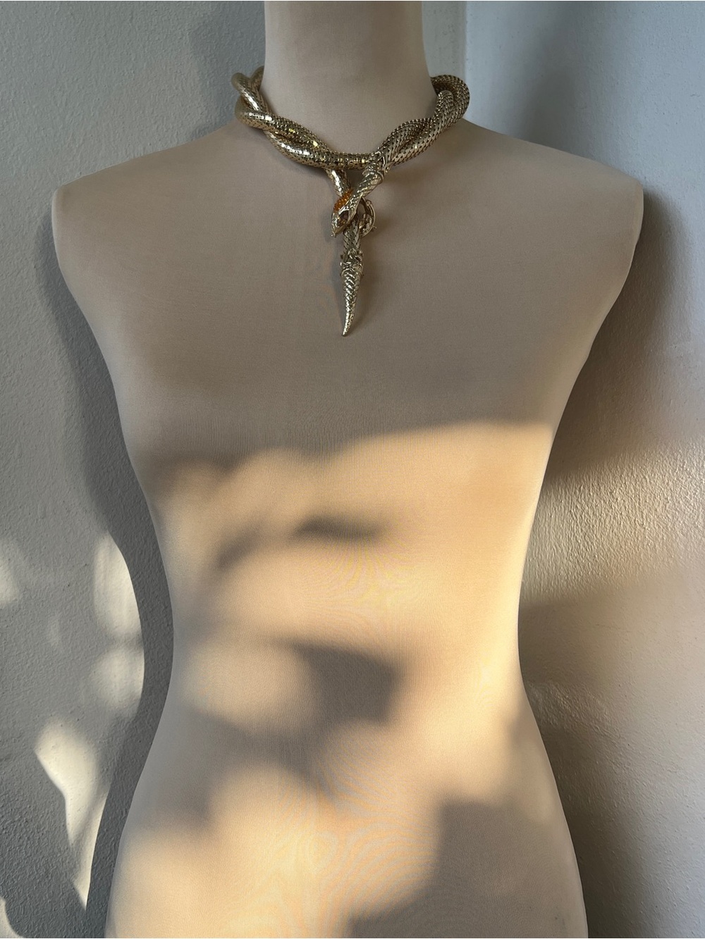 Whiting & Davis Vintage Mesh Snake Belt Necklace Lariat Serpent Signed 46” - Picture 13 of 16